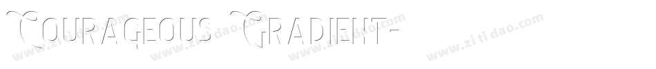 Courageous Gradient字体转换